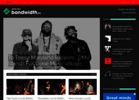 Bandwidth.wamu.org thumbnail
