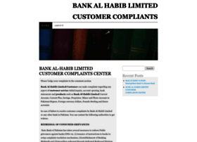 Bankalhabiblimitedcustomercompliants.wordpress.com thumbnail