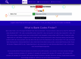 Bankcodesfinder.com thumbnail