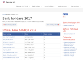 Bankholidays-2016.co.uk thumbnail