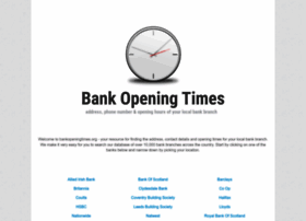 Bankopeningtimes.org thumbnail Bankopeningtimes.org thumbnail