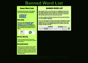 Bannedwordlist.com thumbnail