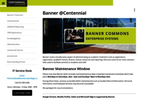 Banner.centennialcollege.ca thumbnail