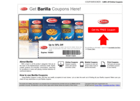 Barilla.couponrocker.com thumbnail