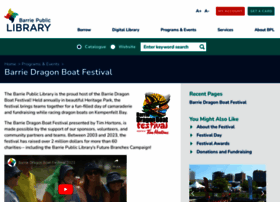 Barriedragonboatfestival.ca thumbnail