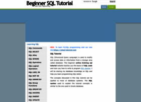 Beginner-sql-tutorial.com thumbnail
