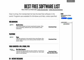 Bestfreesoftwarelist.com thumbnail