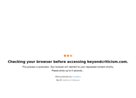 Beyondcriticism.com thumbnail