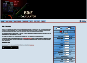 Bikecalculator.com thumbnail