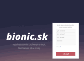 Bionic.sk thumbnail