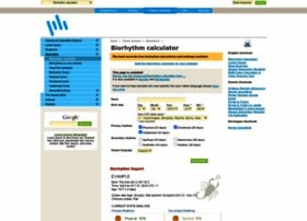 Biorhythms.perbang.dk thumbnail Biorhythms.perbang.dk thumbnail