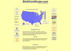 Birthcertificate.com thumbnail