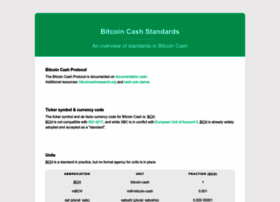 Bitcoincashstandards.org thumbnail