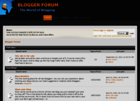 Bloggerforum.com thumbnail