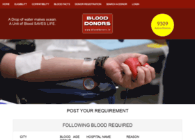 Blooddonors.in thumbnail