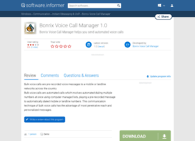 Bonrix-voice-call-manager.software.informer.com thumbnail