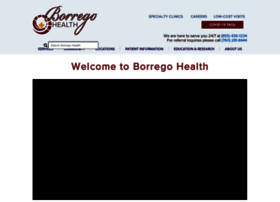 Borregohealth.org thumbnail