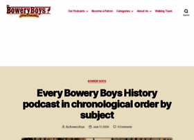 Boweryboyshistory.com thumbnail