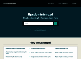 Bpsdeminimis.pl thumbnail