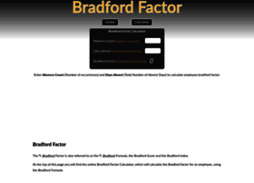Bradfordfactorcalculator.com thumbnail