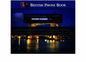 Britishphonebook.com thumbnail