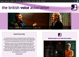 Britishvoiceassociation.org.uk thumbnail
