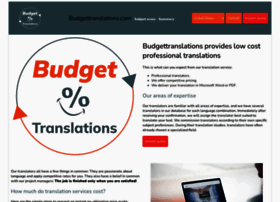 Budgettranslations.com thumbnail