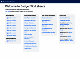 Budgetworksheets.org thumbnail