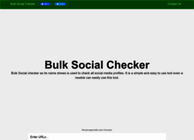 Bulksocialchecker.com thumbnail