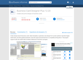 Business-card-designer-plus.software.informer.com thumbnail