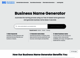 Businessnamegenerator.com thumbnail