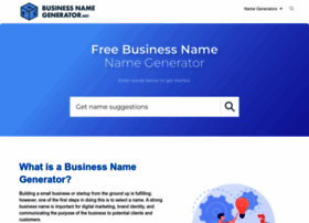 Businessnamegenerator.net thumbnail
