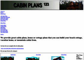 Cabinplans123.com thumbnail