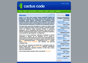 Cactuscode.org thumbnail