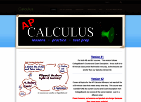 calculus.flippedmath.com at WI. Calculus - Home
