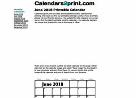 Calendars2print.com thumbnail