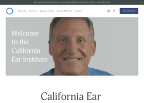 Californiaearinstitute.com thumbnail