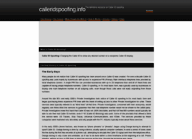 Calleridspoofing.info thumbnail