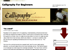Calligraphyforbeginners.com thumbnail