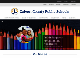 Calvertcounty.education thumbnail