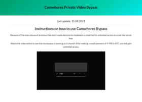 Bypass camwhores tv 