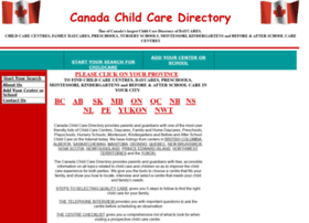 Canadachildcaredirectory.com thumbnail