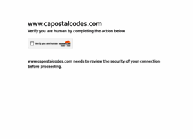 Capostalcodes.com thumbnail