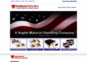 Cardboardpartsbins.com thumbnail