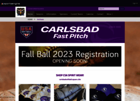 Carlsbadsoftball.org thumbnail