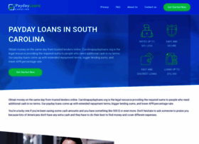 Carolinapaydayloans.org thumbnail