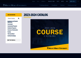 Catalog.mtmercy.edu thumbnail