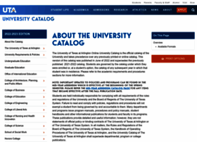 Catalog.uta.edu thumbnail