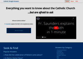 Catholicstraightanswers.com thumbnail