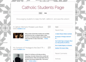 Catholicstudentspage.wordpress.com thumbnail